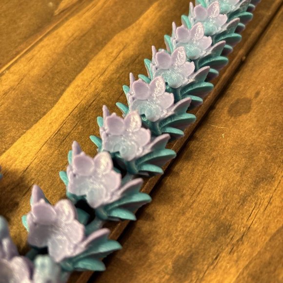 Articulated Cherry Blossom Dragon. Mermaid Colors Fidget Stress Fantasy 24 Inche - Picture 5 of 9
